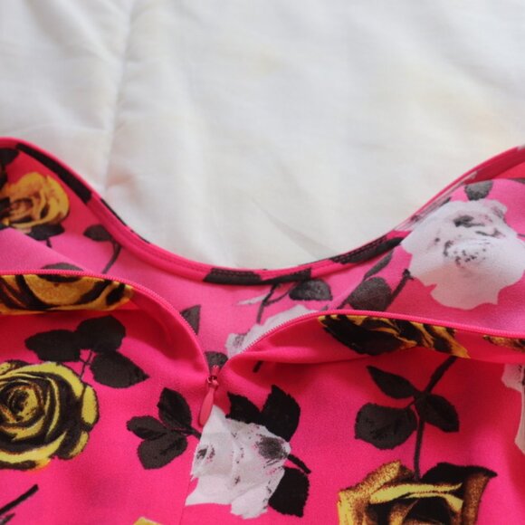 Halogen Pink Floral Shift Dress Size XS Petite - Picture 8 of 10